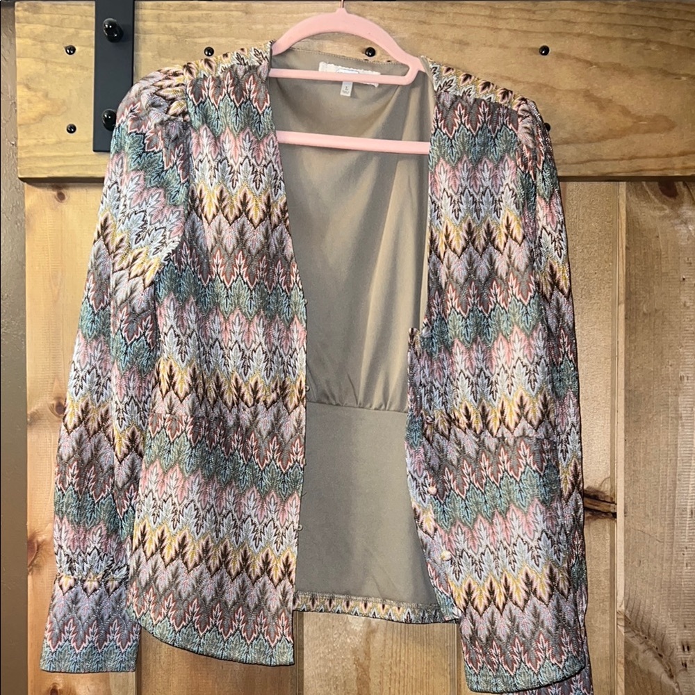 Multicolor Patterned Women's Buttonup